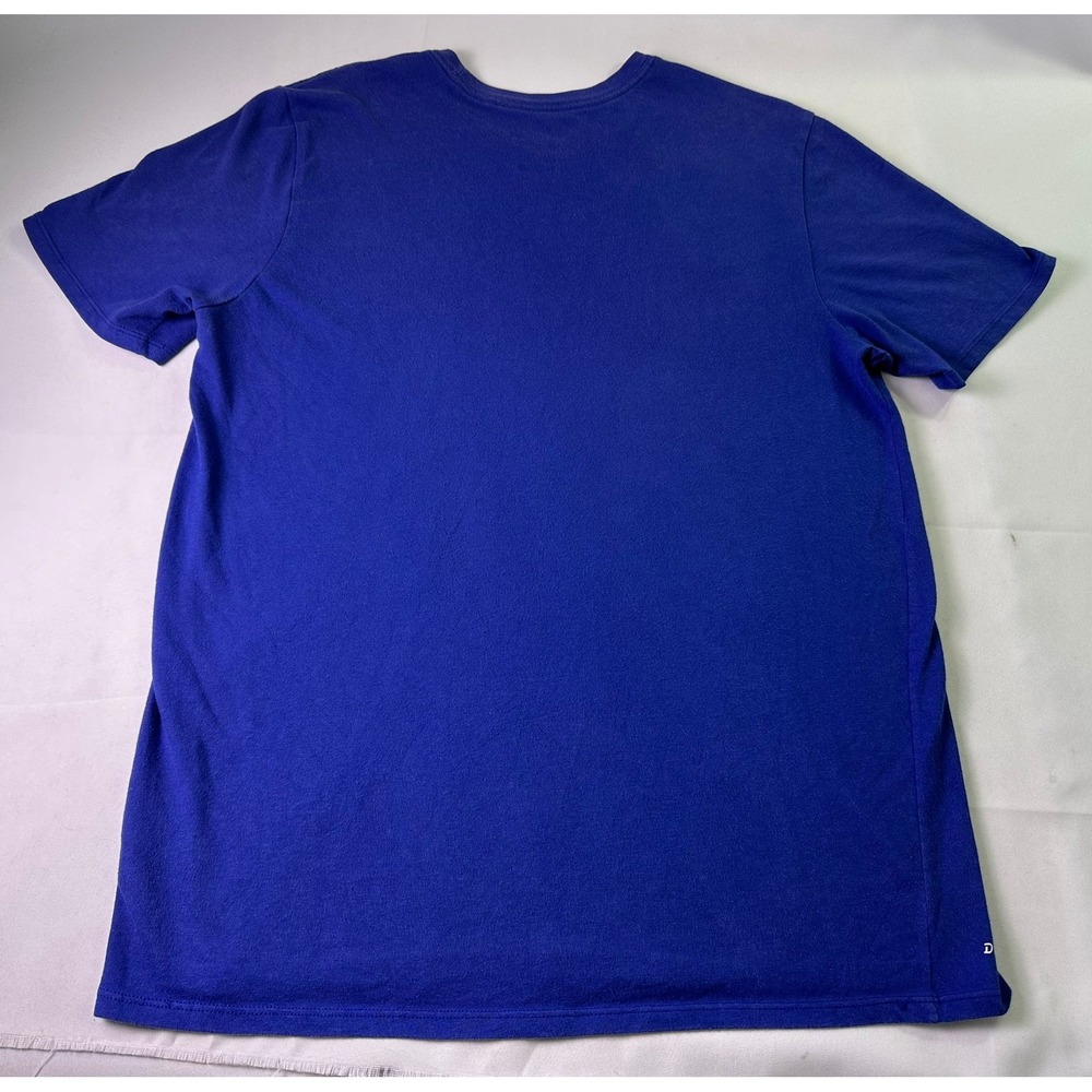 Nike Dri-FIT Mens Royal Blue Graphic Futura Logo Athletic Cut T-Shirt‎ Large - Picture 8 of 9